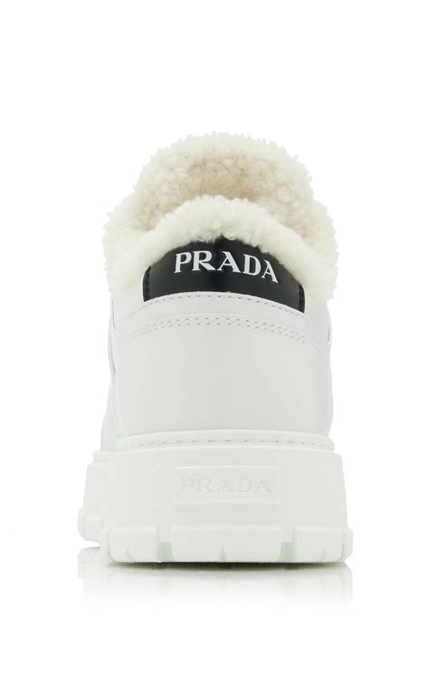 prada fur lined sneakers